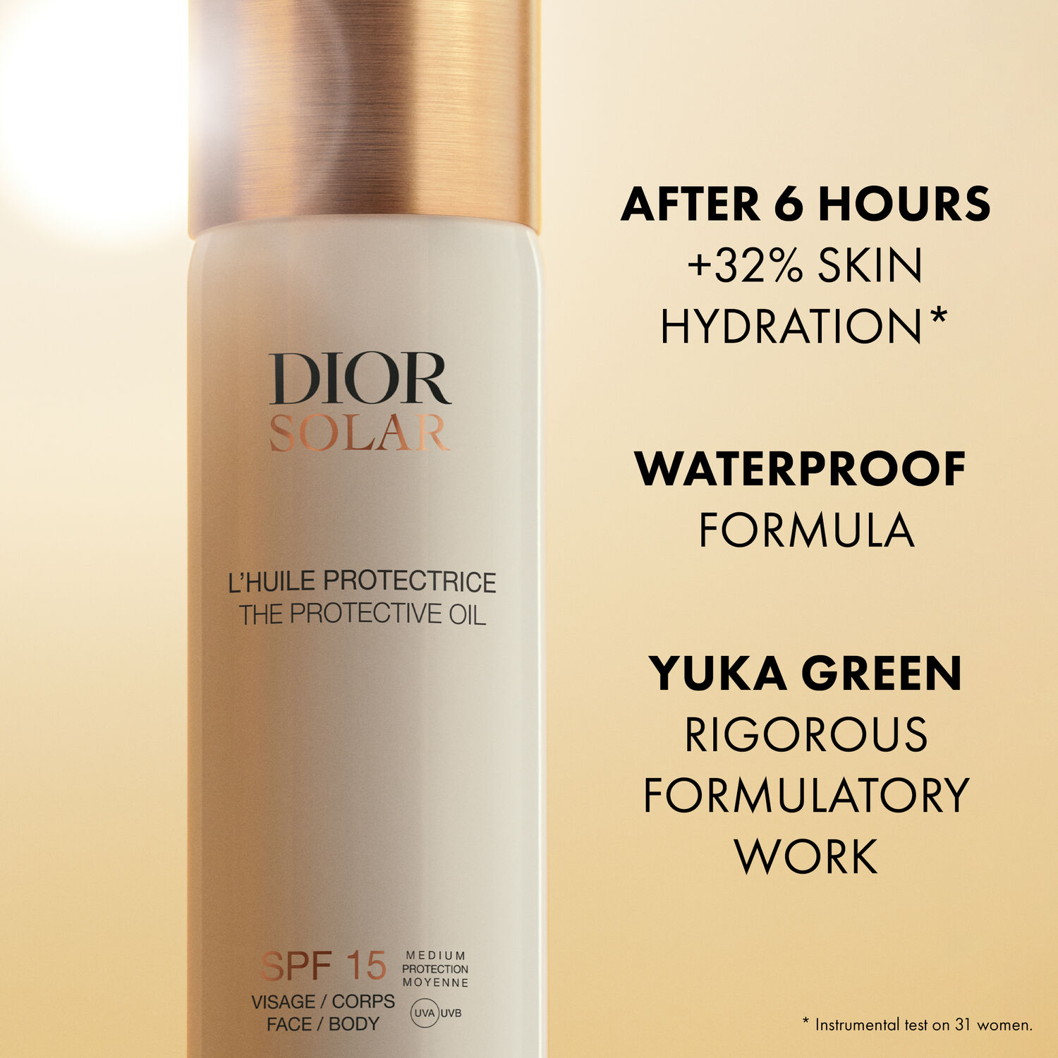 DIOR SOLAR THE PROTECTIVE OIL SPF 15 (ACEITE CON PROTECCIÓN SOLAR)
